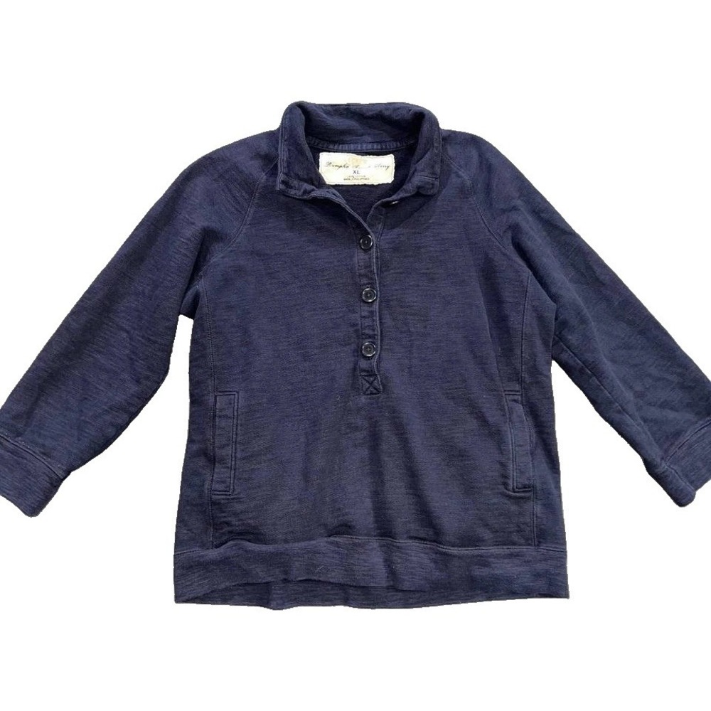 J.Crew Collared Sweatshirt Women Top Cotton Mock Neck Pullover X-Large A011375